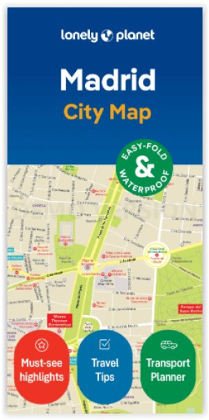Madrid city map - Lonely Planet