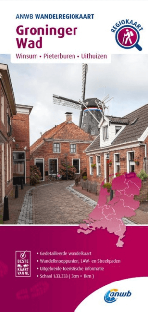 Wandelkaart wandelregiokaart Groninger Wad - Anwb Media