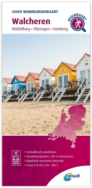 Wandelregiokaart 112 Walcheren Zeeland - Anwb