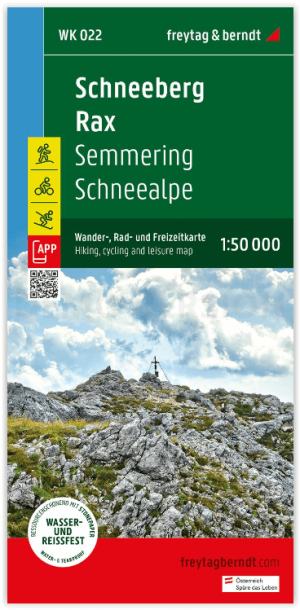 Wandelkaart Schneeberg & Rax - F&B