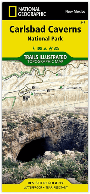 Wandelkaart 247 Carlsbad Caverns National Park - Nat Geo