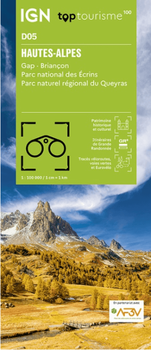 Wandelkaart Fietskaart D05 Hautes-Alpes - IGN