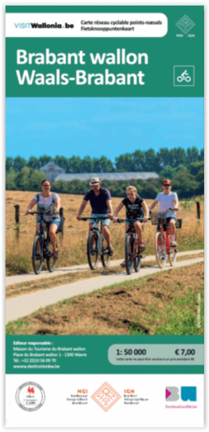 Fietsknooppuntenkaart F190 Waals-Brabant - NGI