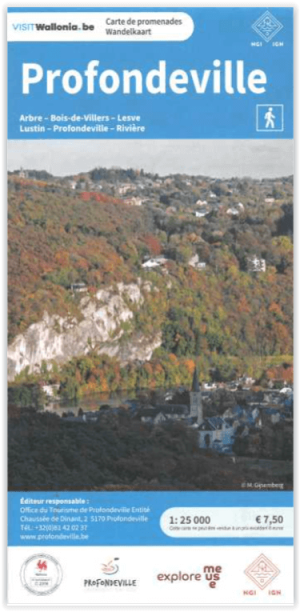 Wandelkaart 097 Profondeville - NGI