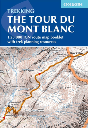 Wandelgids Tour de Mont Blanc Map Booklet - Cicerone
