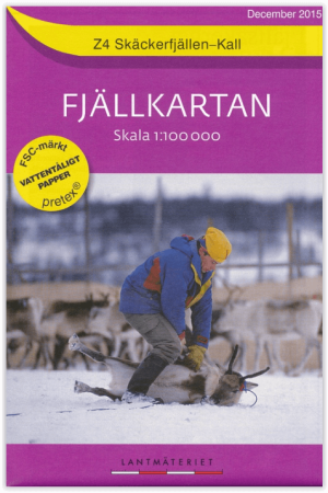 Wandelkaart Z04 Skäckerfjällen NP & Kall - Lantmateriet
