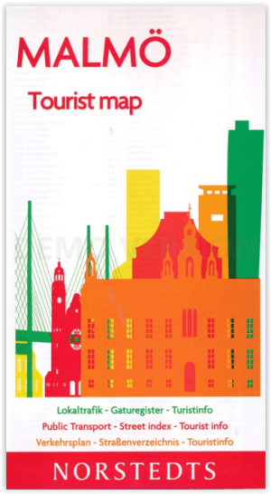 Stadskaart Malmö tourist map - Norstedts