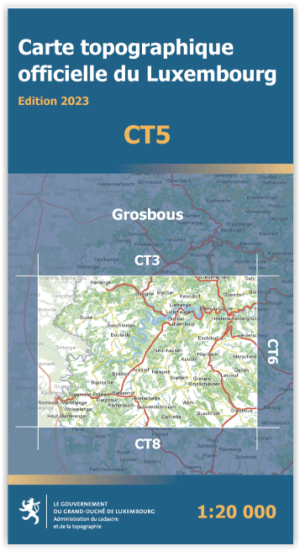 Wegenkaart CT05 Grosbous Provincie Luxemburg - TD Luxemburg