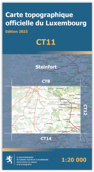 Wandelkaart CT11 Steinfort Provincie Luxemburg - TD Luxemburg