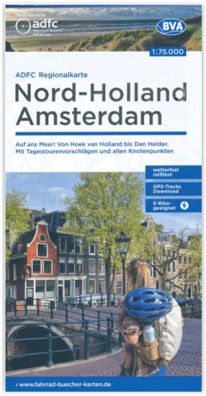 Fietskaart ADFC Regionalkarte Amsterdam Noord Holland Regionalkarte - ADFC