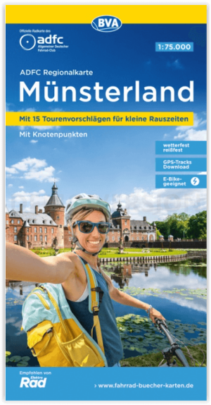 Fietskaart ADFC Regionalkarte Münsterland regionalkarte - ADFC