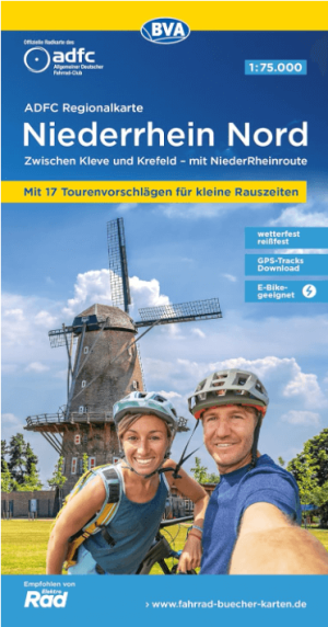 Fietskaart ADFC Regionalkarte Niederrhein Nord - ADFC