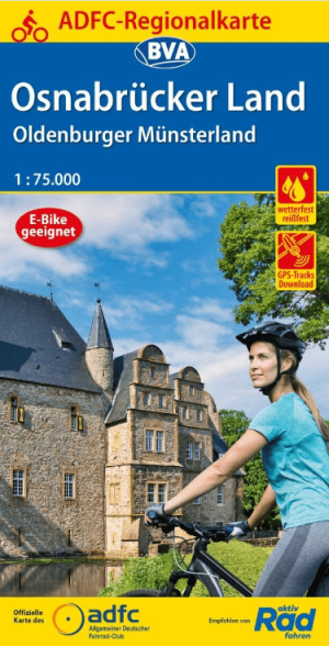 Fietskaart ADFC Regionalkarte Osnabrücker Land & Oldenburger Münsterland - ADFC