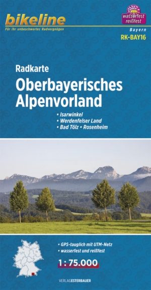 Fietskaart Oberbayerisches Alpenvorland
