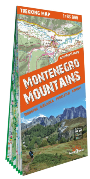 Wandelkaart Montenegro Mountains - Terraquest