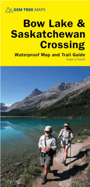 Wandelkaart 15 Bow Lake & Saskatchewan river Crossing - Gem Trek