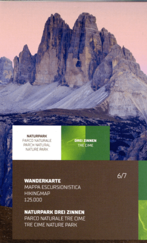 Wandelkaart Parco Naturale Tre Cime - Drei zinnen - Tabacco