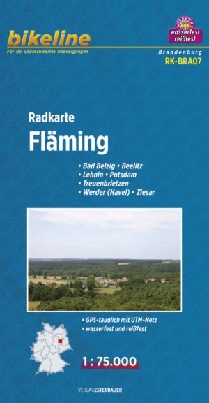 Fietstourkaart Fläming Brandenburg - Estenbauer