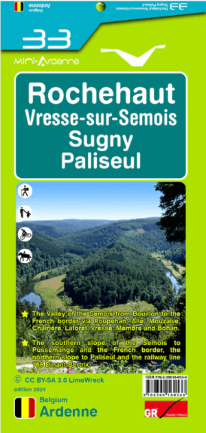 Wandelkaart 33 Rochehaut Vress-sur-Semois - Mini Ardenne