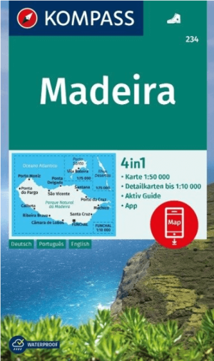 Wandelkaart 234 Madeira - Kompass