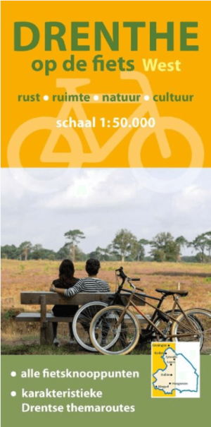 Fietskaart - Fietsknooppuntenkaart Drenthe West op de fiets - B&S