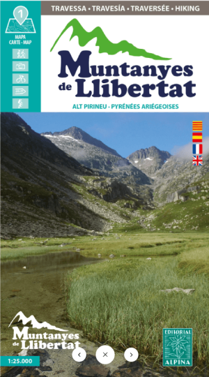 Wandelkaart Muntanyes de Llibertat - Alt Pirineu - Ed. Alpina