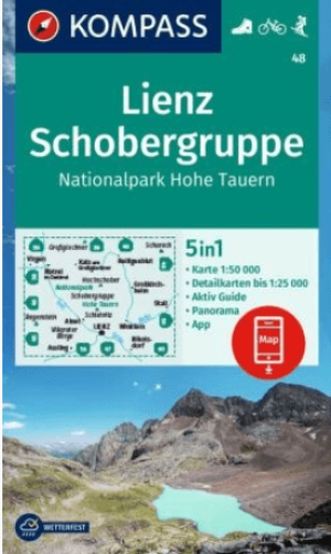 Wandelkaart 48 Lienz- Schobergruppe & Hohe Tauern NP - Kompass