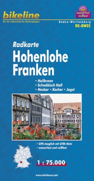 Fietskaart Radkarte Hohenlohe-Franken - Estenbauer
