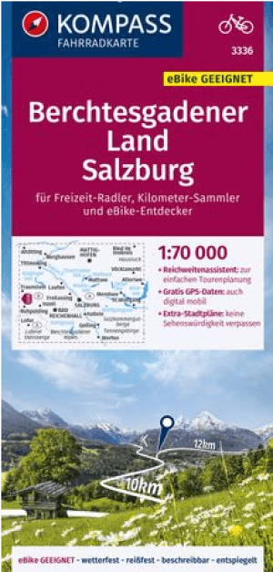 Fietskaart 3336 Berchtesgadener Land Salzburg - Kompass