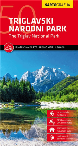 Wandelkaart Triglav Nationaal Park Sloveniƫ - Kartografija