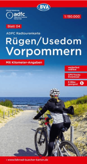 Fietskaart 04 Rügen & Usedom am Mecklenburg Vorpommern - ADFC