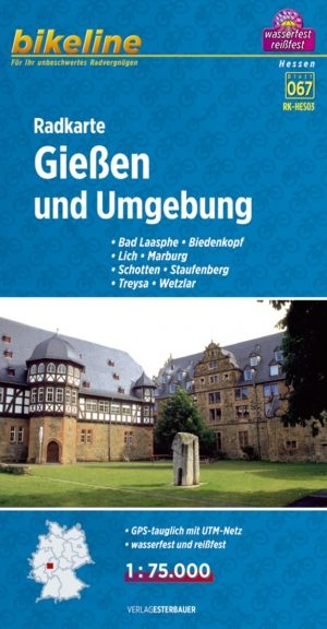 Fietskaart Radkarte Gießen und Umgebung - Estenbauer