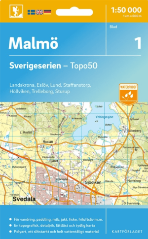 Wandelkaart 1 Sverigeserien Malmö - Norstedts