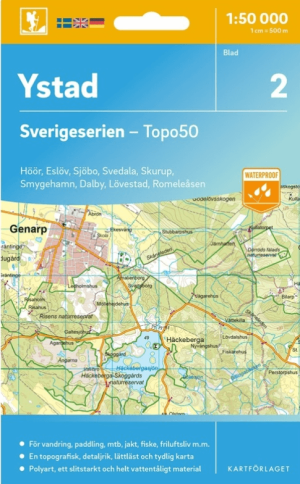 Wandelkaart 2 Sverigeserien Ystad - Norstedts