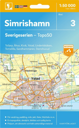 Wandelkaart 3 Sverigeserien Simrishamn - Norstedts