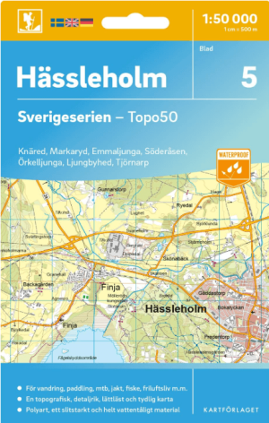 Wandelkaart 5 Sverigeserien Hässleholm - Norstedts