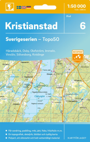 Wandelkaart 6 Sverigeserien Kristianstad - Norstedts