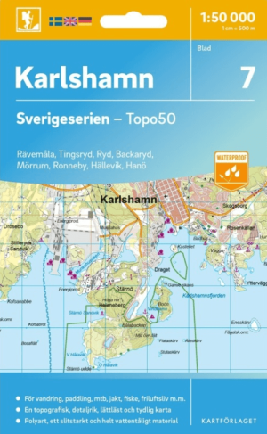 Wandelkaart 7 Sverigeserien Karlshamn - Norstedts