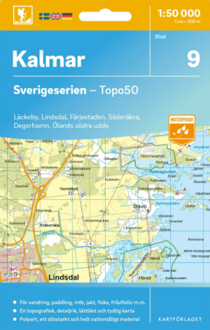 Wandelkaart 9 Sverigeserien Kalmar - Norstedts