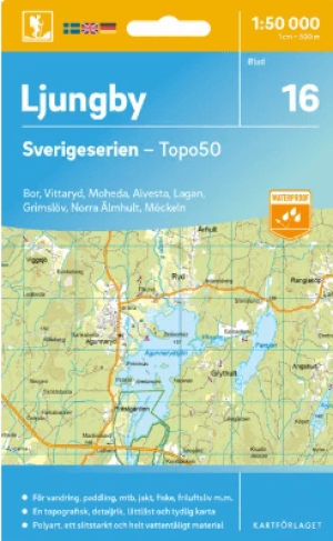 Wandelkaart 16 Sverigeserien Ljungby - Norstedts