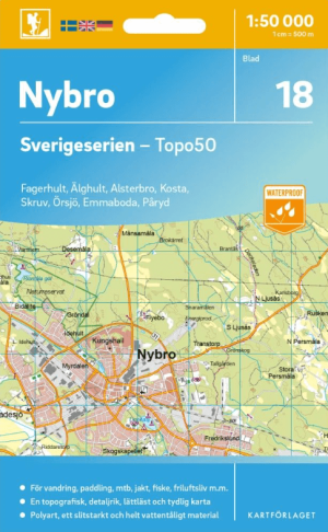 Wandelkaart 18 Sverigeserien Nybro - Norstedts
