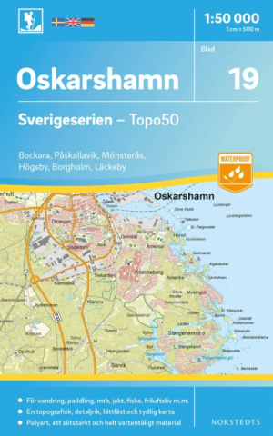Wandelkaart 19 Sverigeserien Oskarshamn - Norstedts