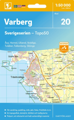 Wandelkaart 20 Sverigeserien Varberg - Norstedts