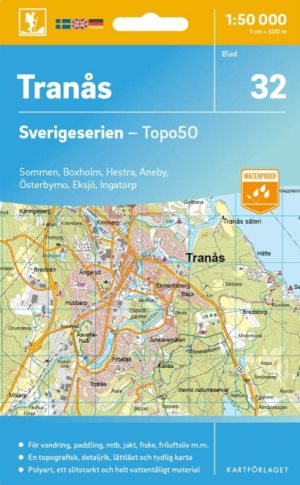 Wandelkaart 32 Sverigeserien Tranås - Norstedts