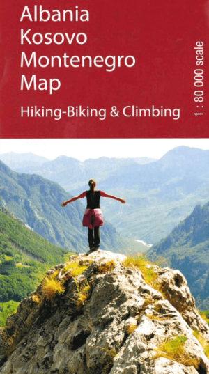 Fietskaart Albanië Kosovo & Montenegro - Huber