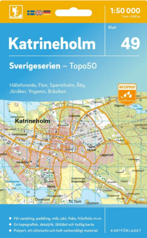 Wandelkaart 49 Sverigeserien Katrineholm - Norstedts