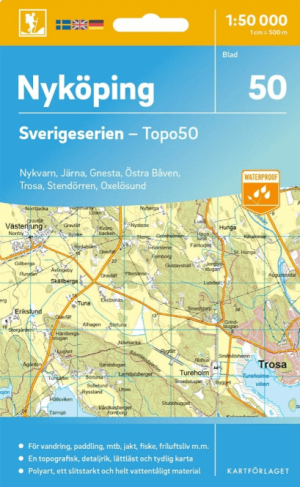 Wandelkaart 50 Sverigeserien Nyköping - Norstedts