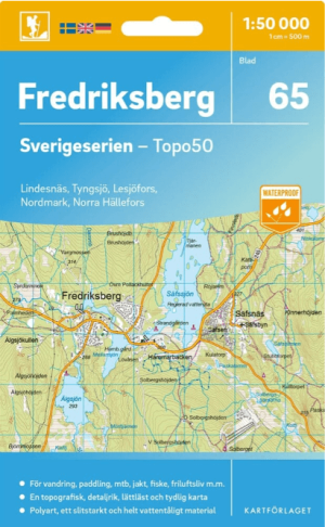 Wandelkaart 65 Sverigeserien Fredriksberg - Norstedts