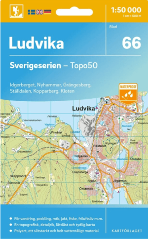 Wandelkaart 66 Sverigeserien Ludvika - Norstedts