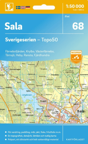 Wandelkaart 68 Sverigeserien Sala - Norstedts